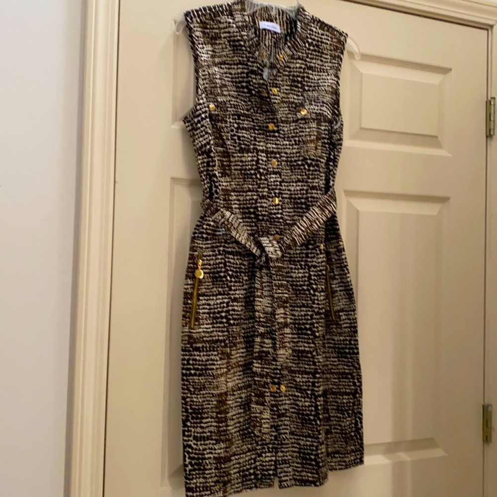 Sleeveless summer cotton dress